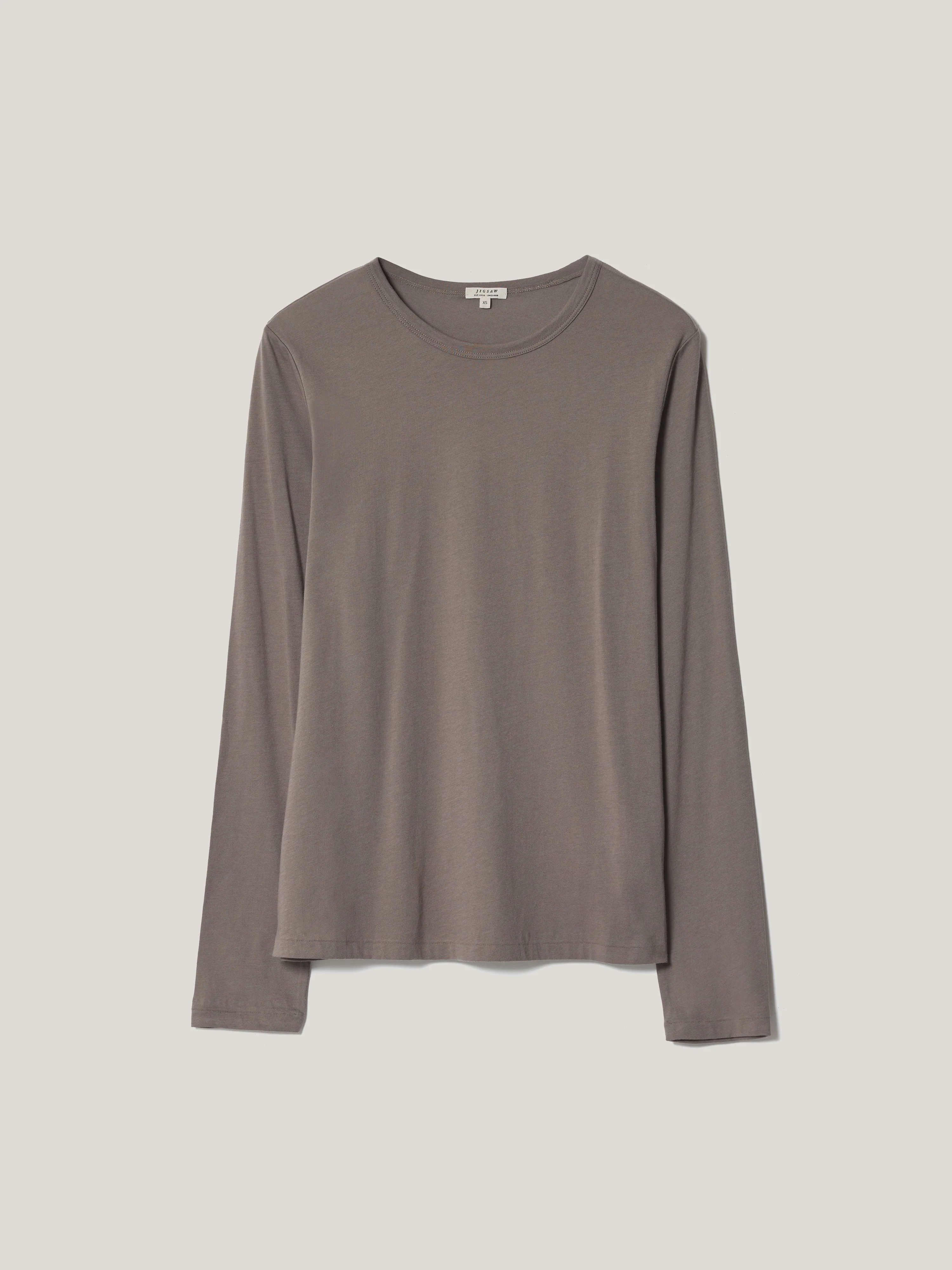 Supima Cotton Long Sleeve T-shirt | Ash Earth - Image 6