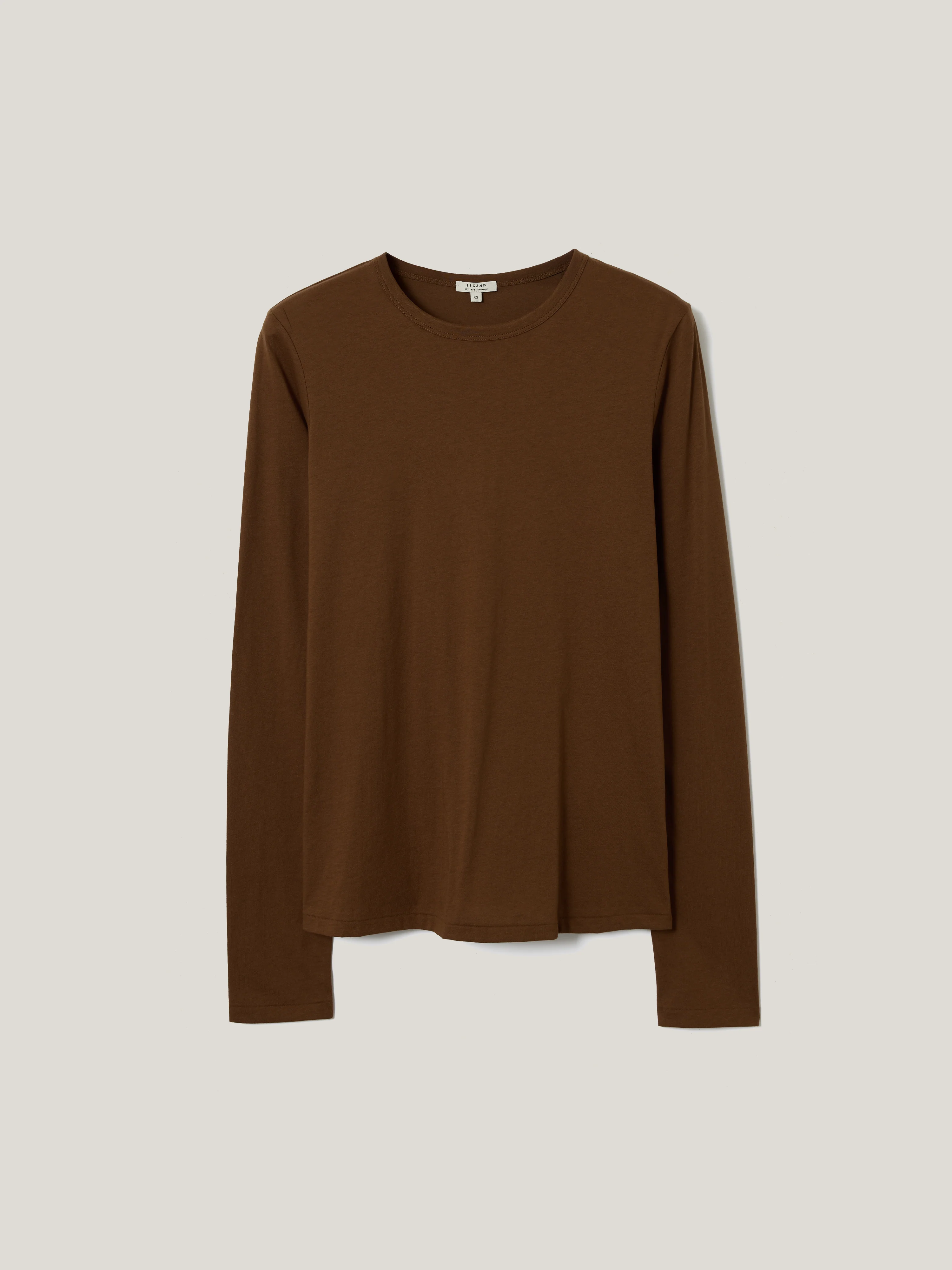 Supima Cotton Long Sleeve Tee | Cloves - Image 6