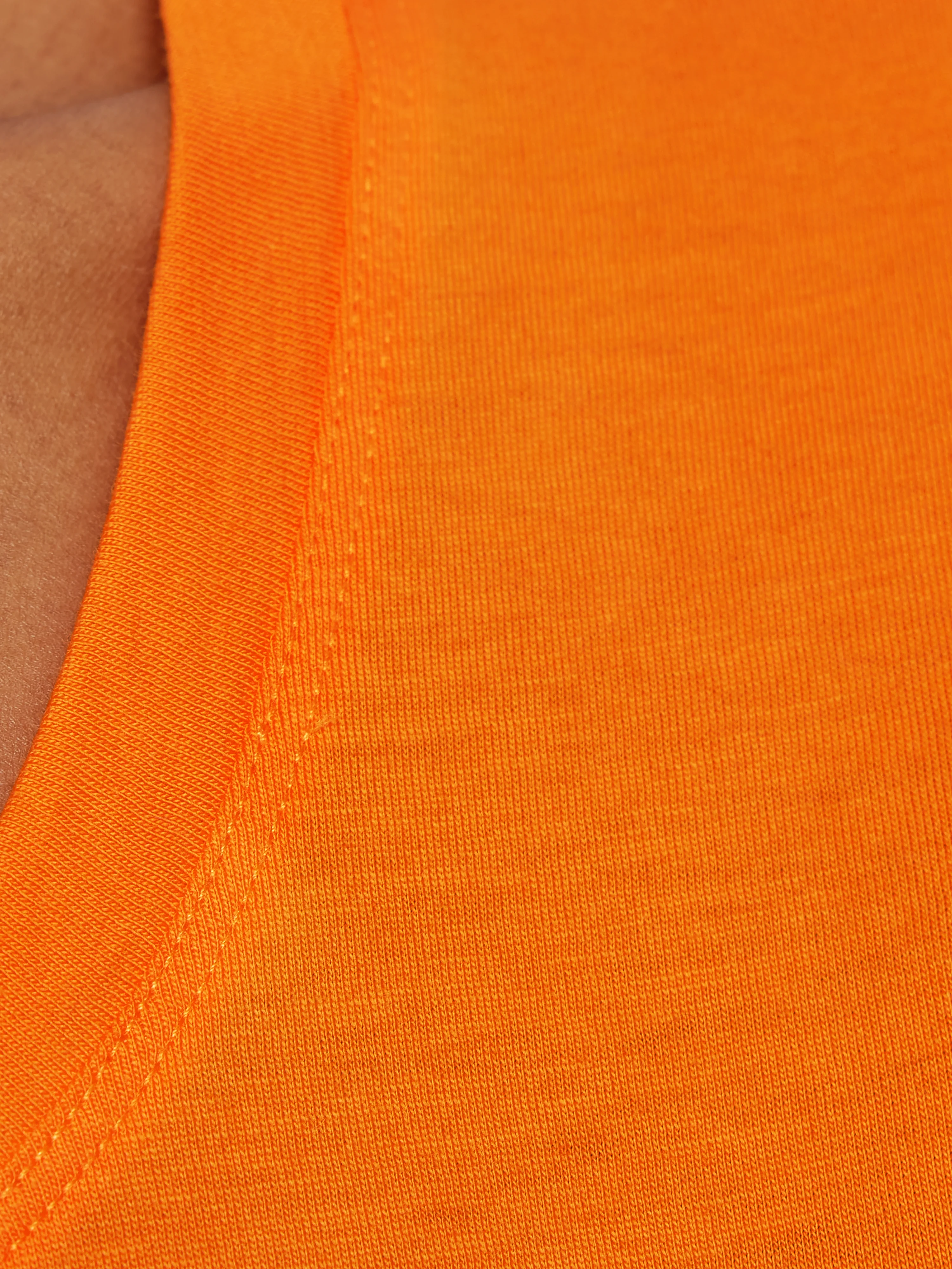 Supima Cotton Scoop Neck Tee | Pop Orange - Image 5