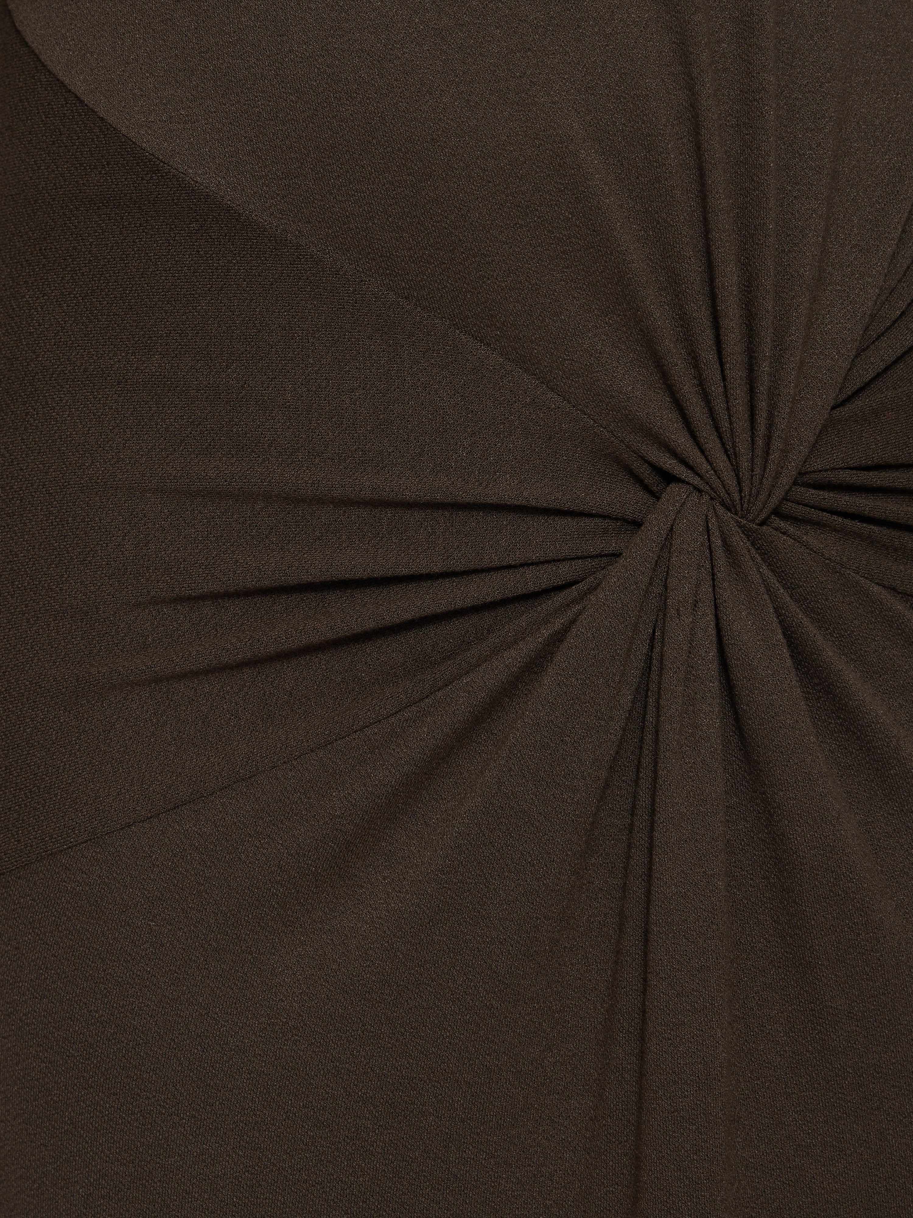 Twist Front Dress | Brown - Image 7