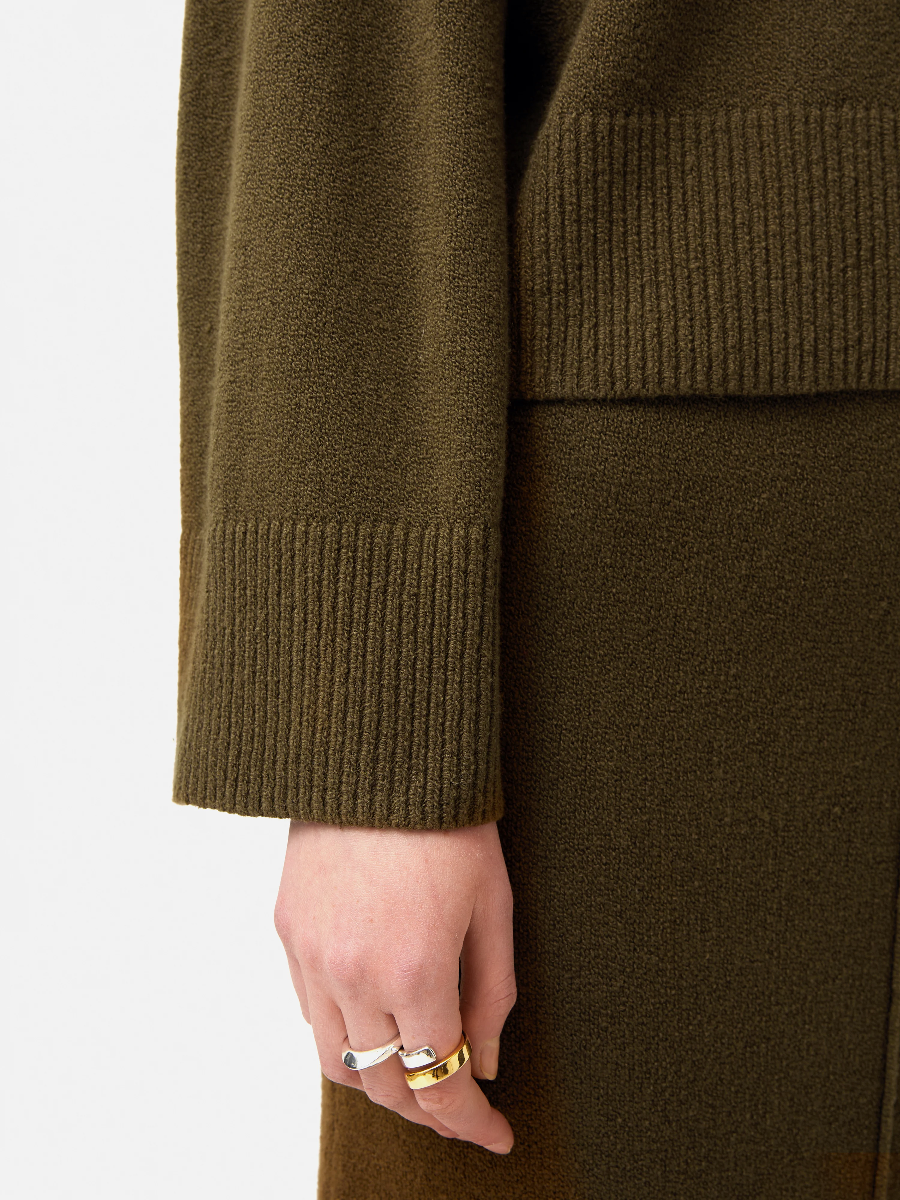 Wide Sleeve Jumper | Khaki - Image 5