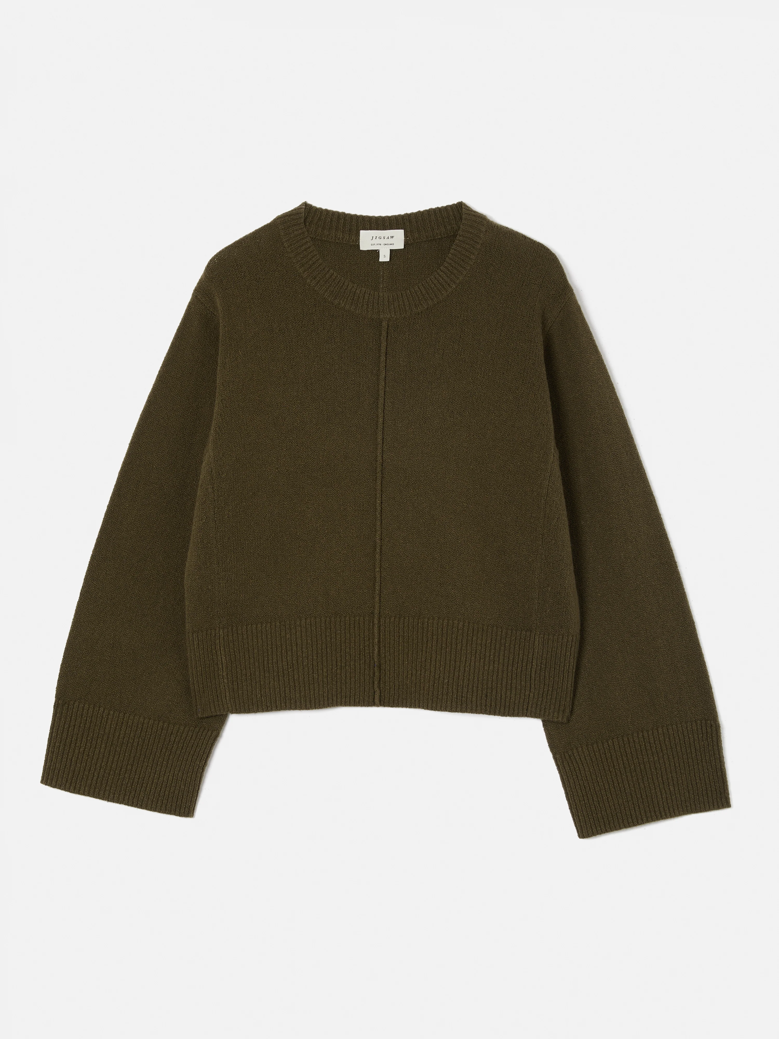 Wide Sleeve Jumper | Khaki - Image 7