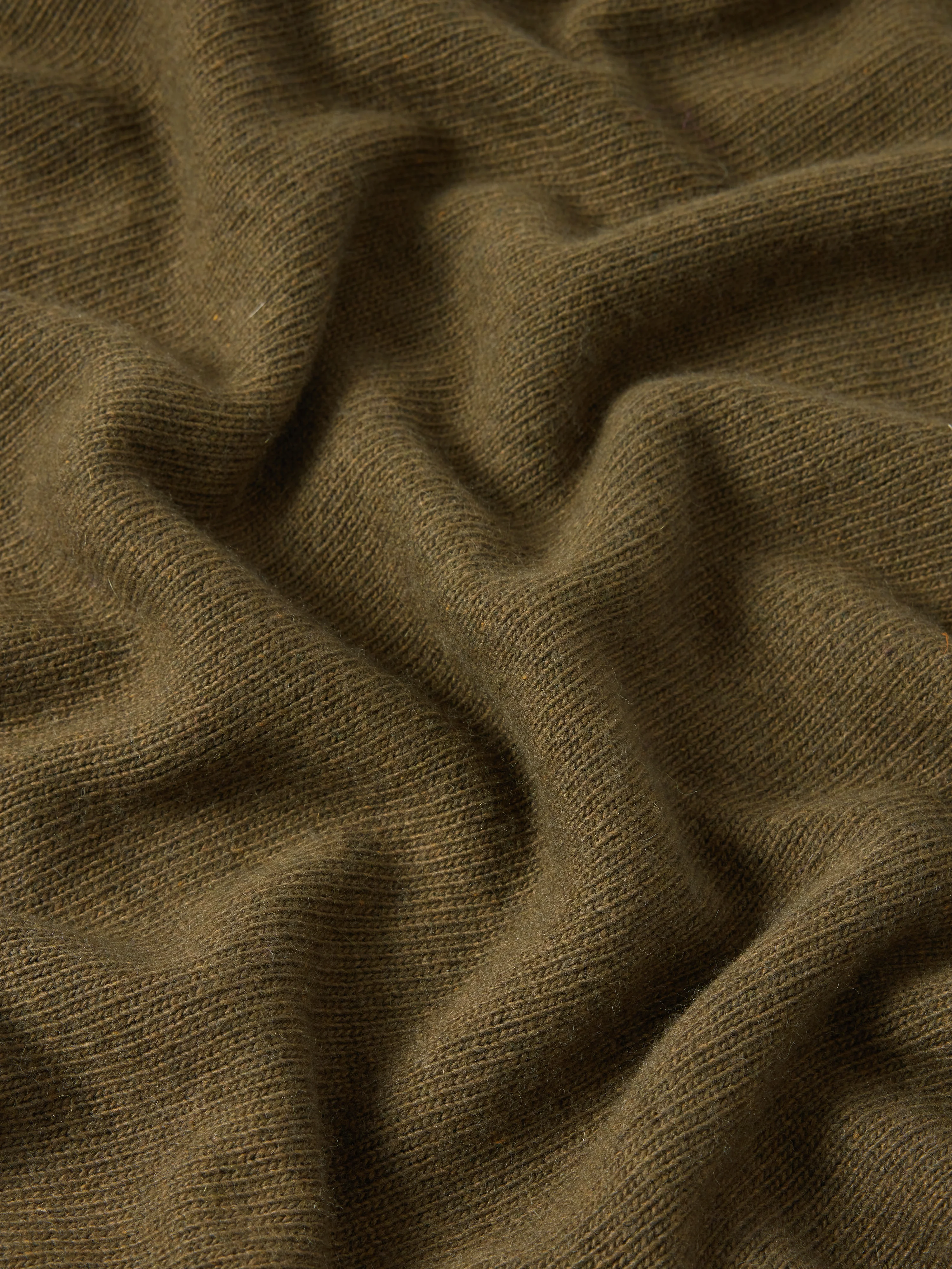 Wool Cashmere Blend Drape Poncho | Green - Image 5
