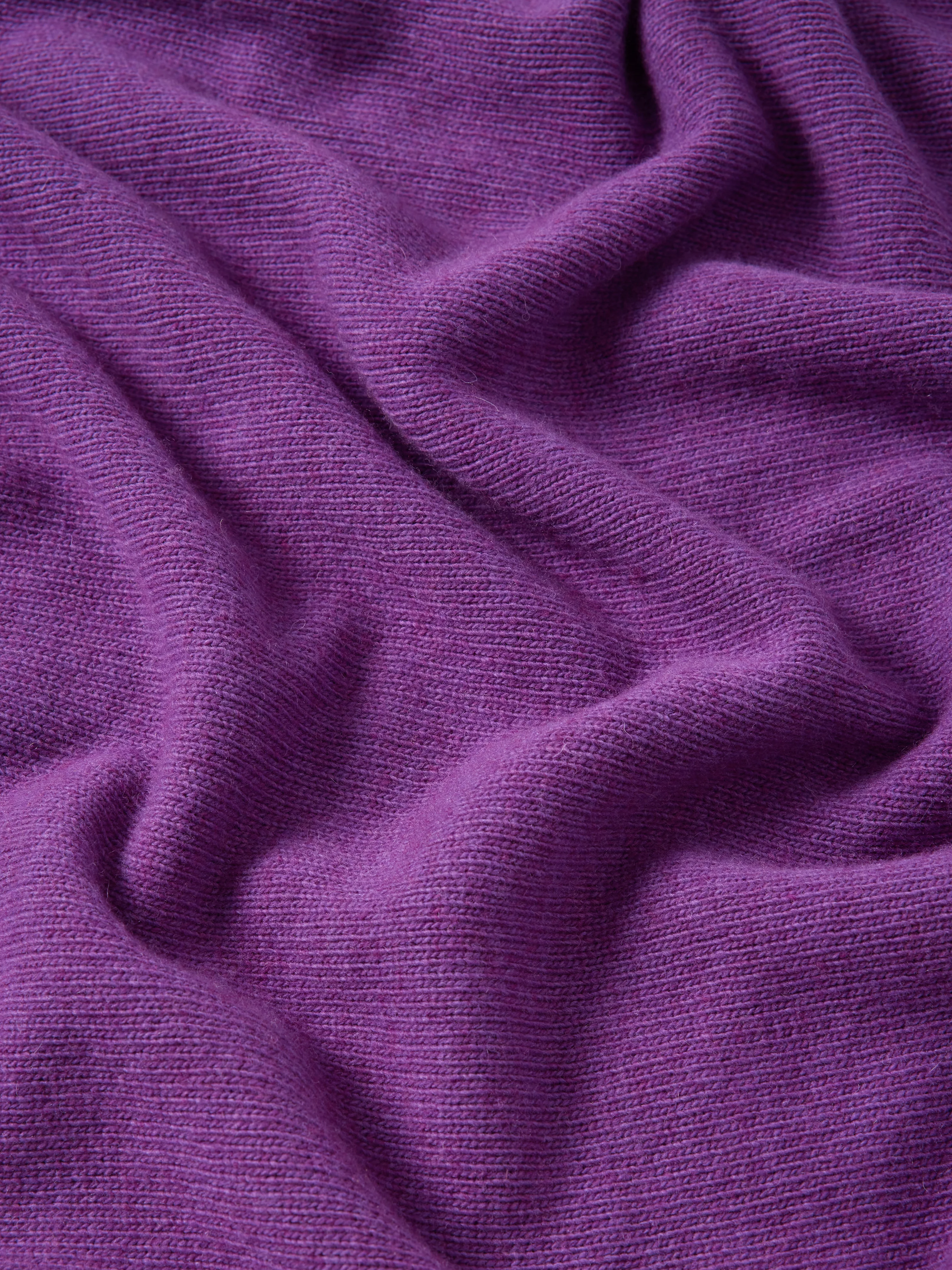 Wool Cashmere Blend Drape Poncho | Purple - Image 6