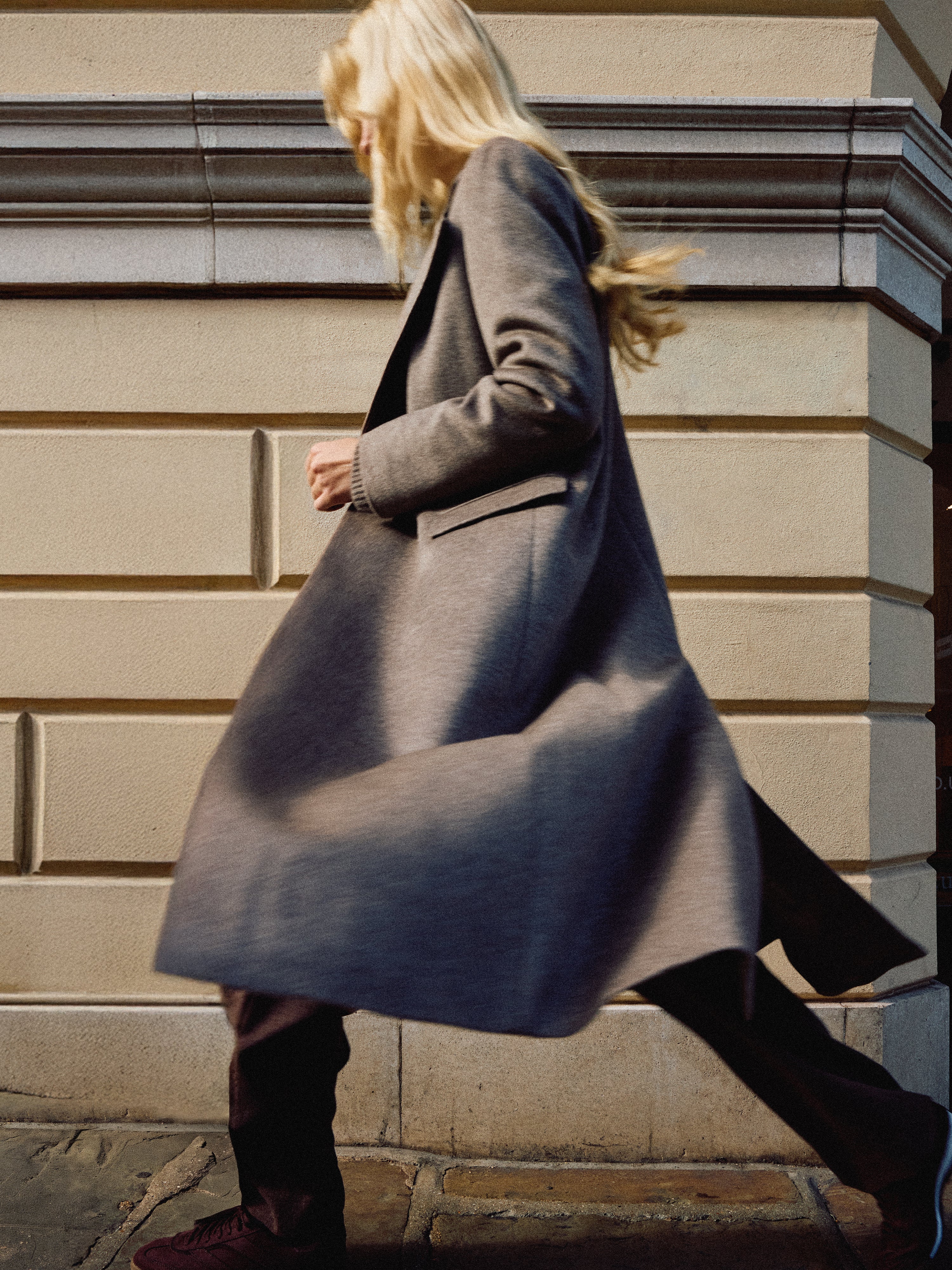 Wool Maxi City Coat | Taupe - Image 7