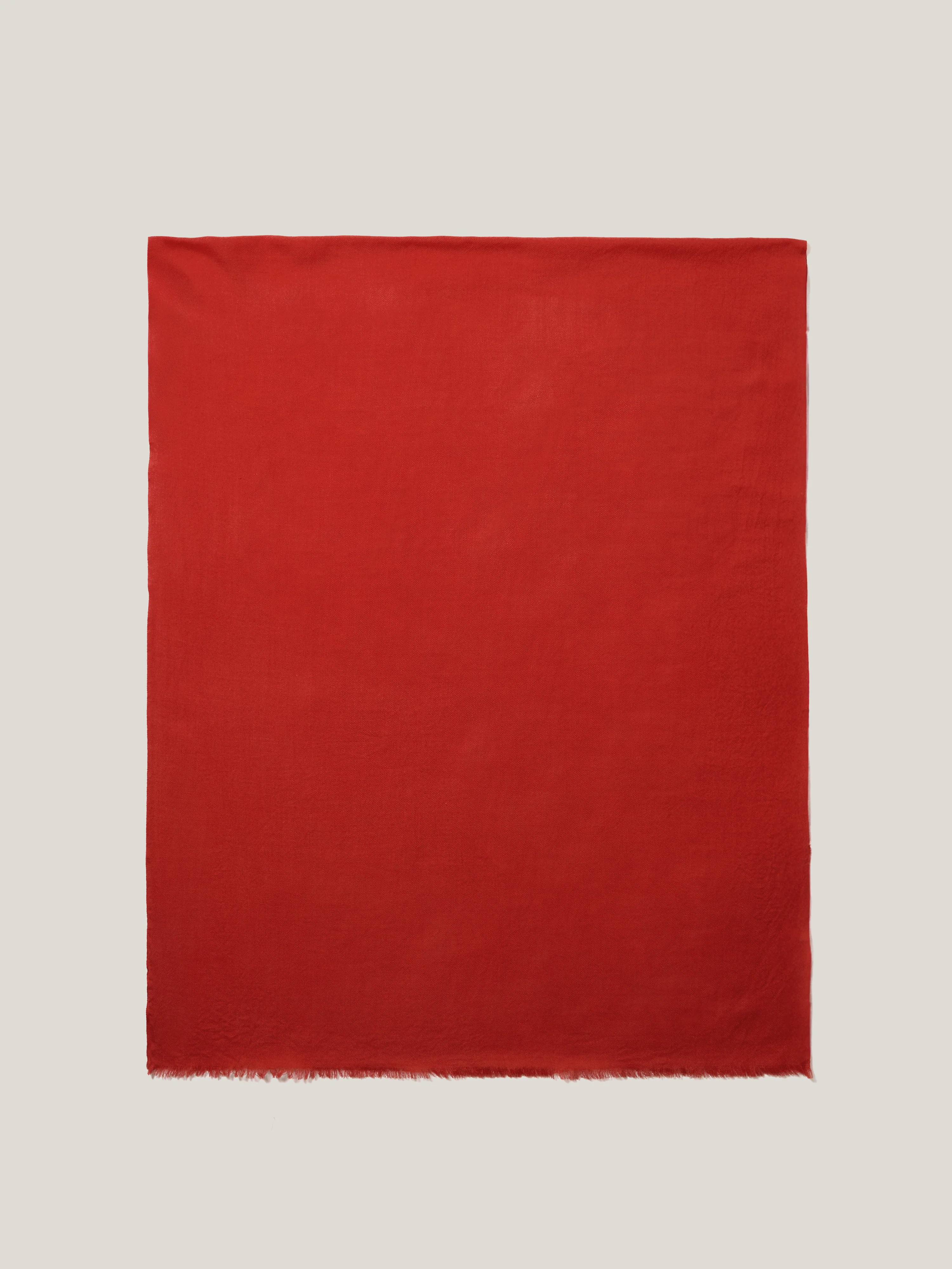 Wool Silk Pashmina | Red - Image 5