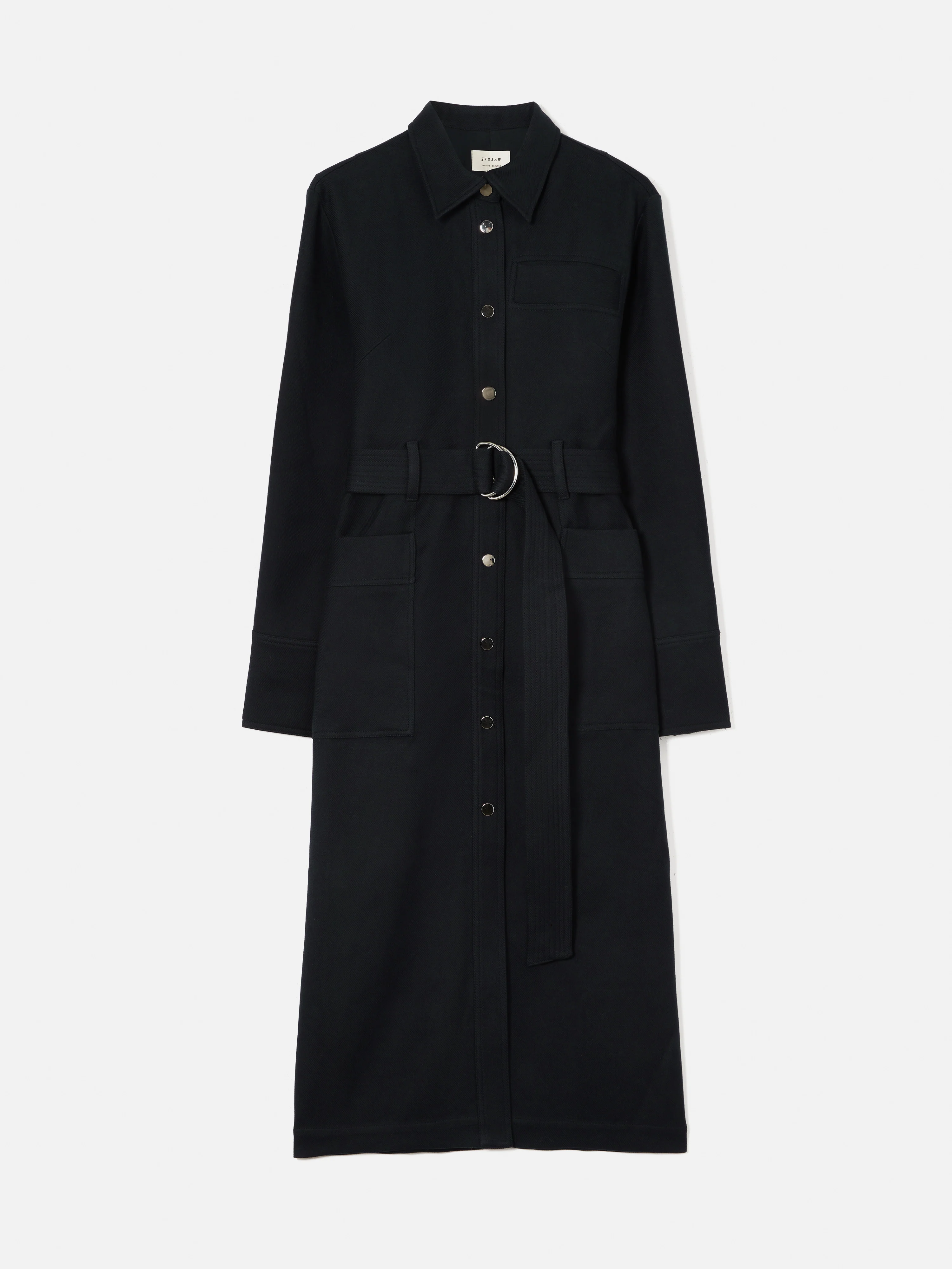 Wool Utility Dress | Navy - Image 9