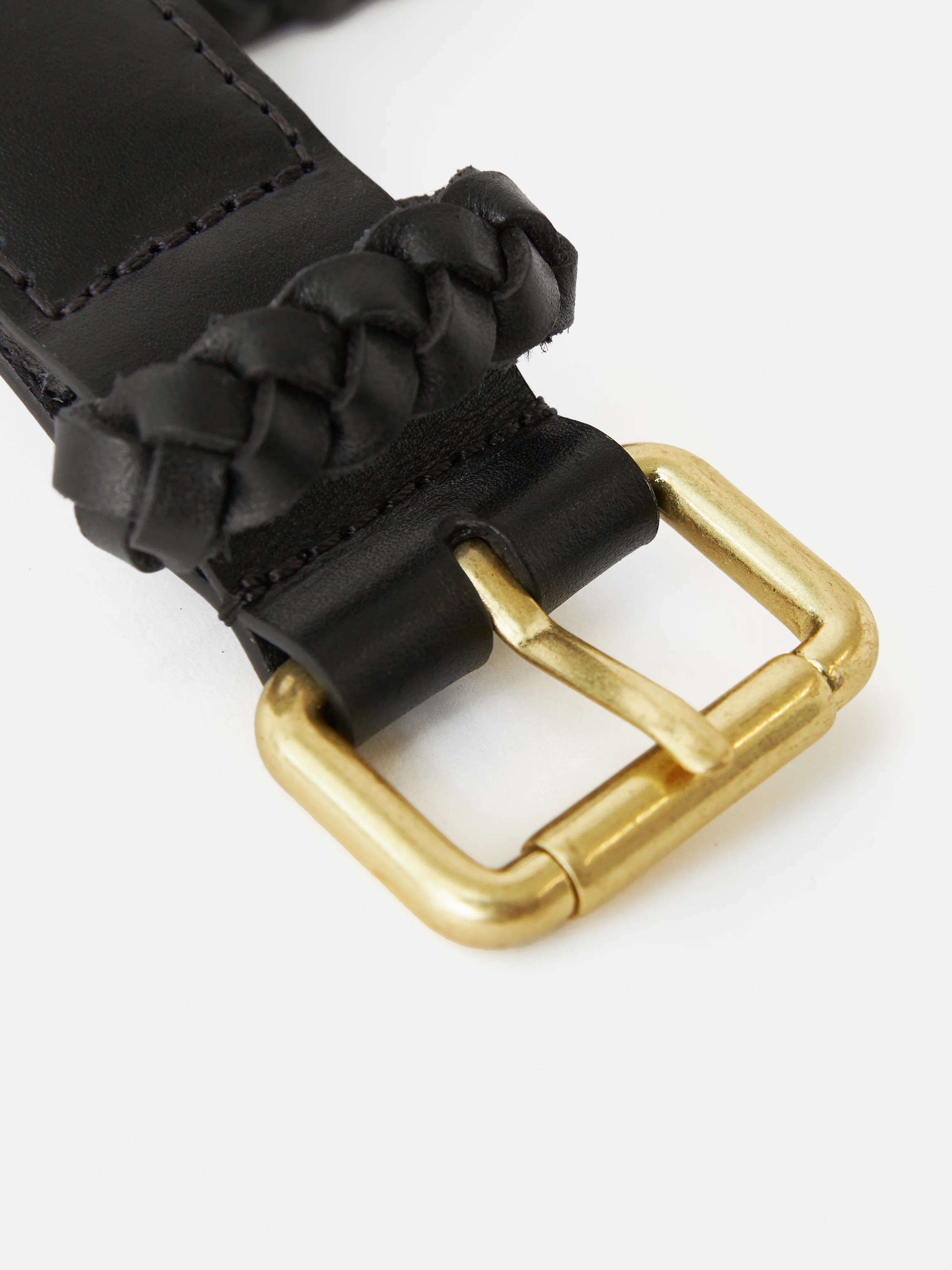 Woven Leather Belt | Black - Image 3
