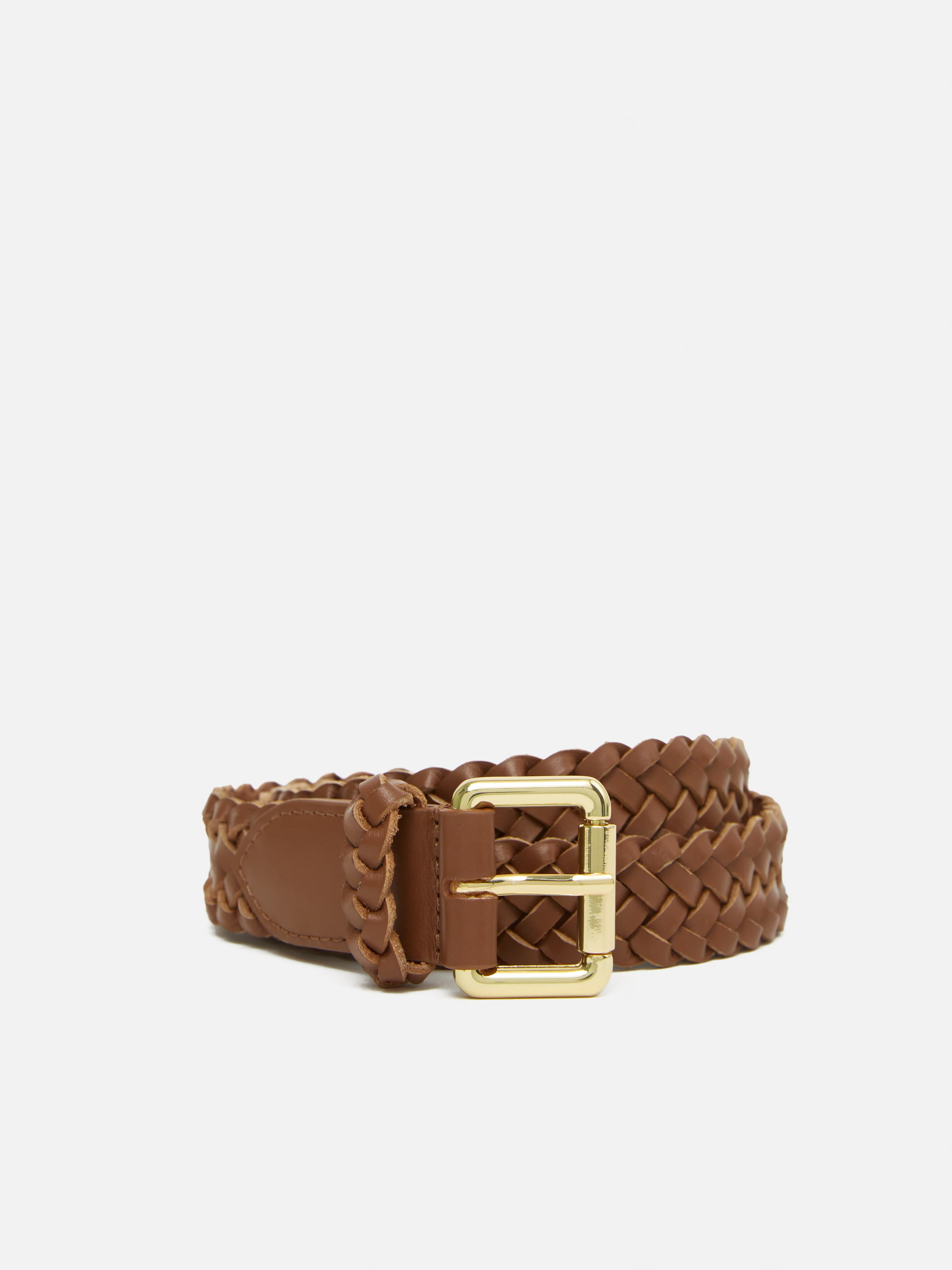 Woven Leather Belt | Tan - Image 3