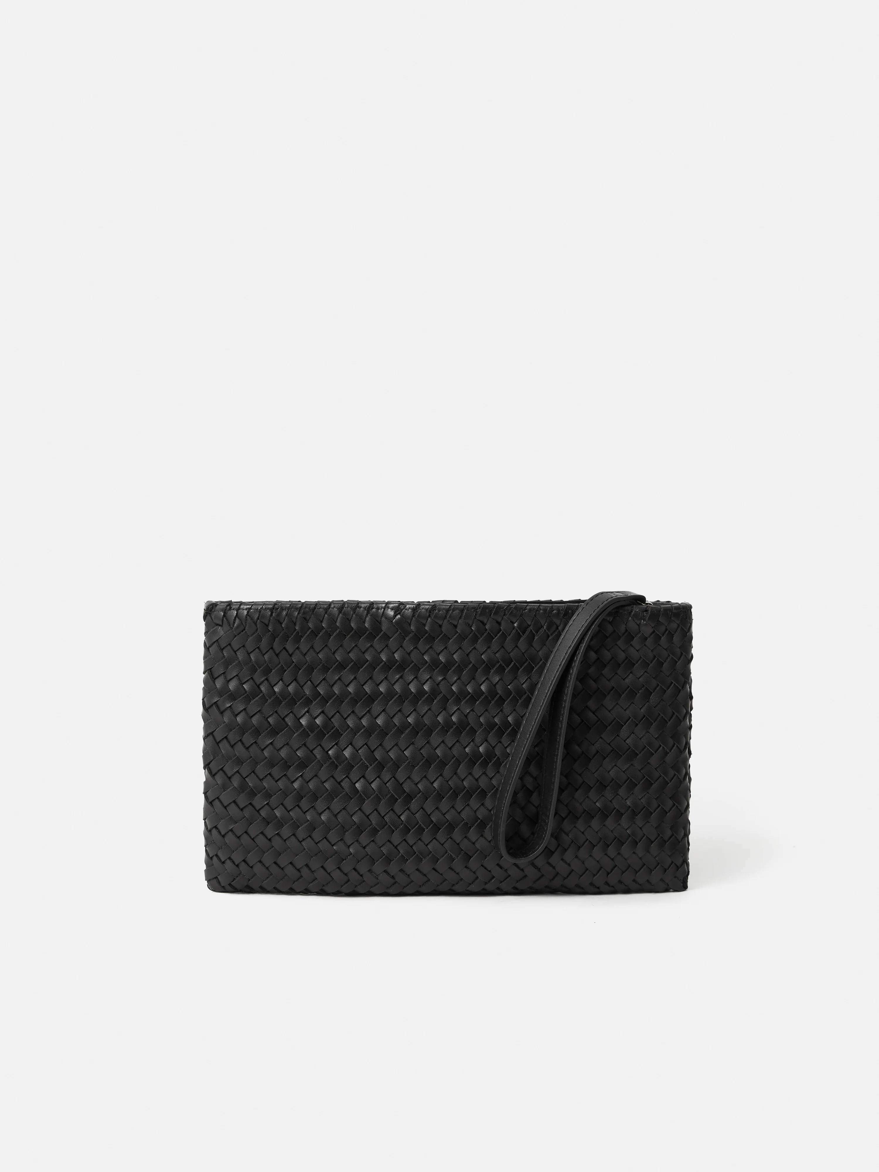 Woven Leather Pouch | Black - Image 5
