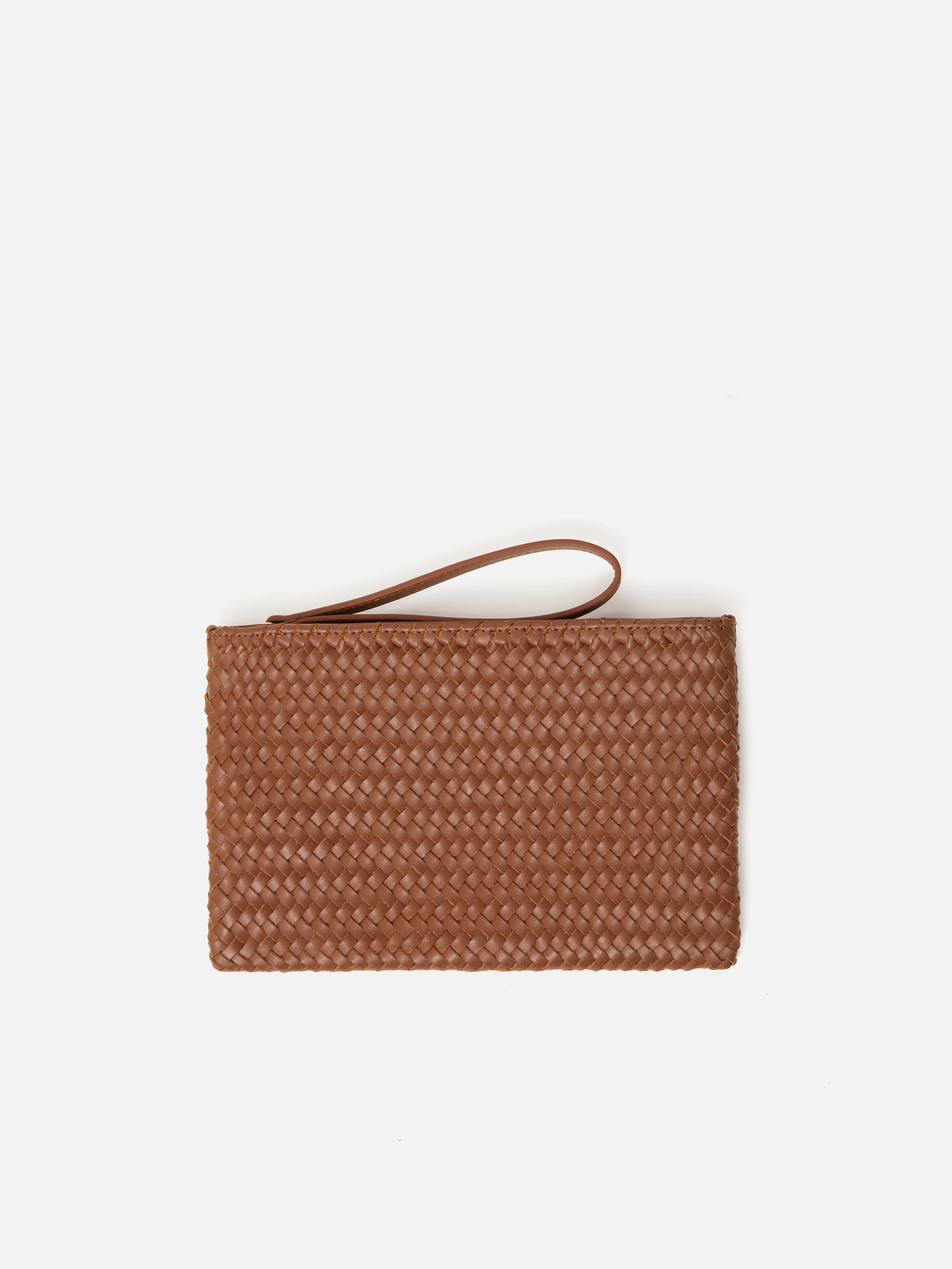 Woven Leather Pouch | Tan - Image 5