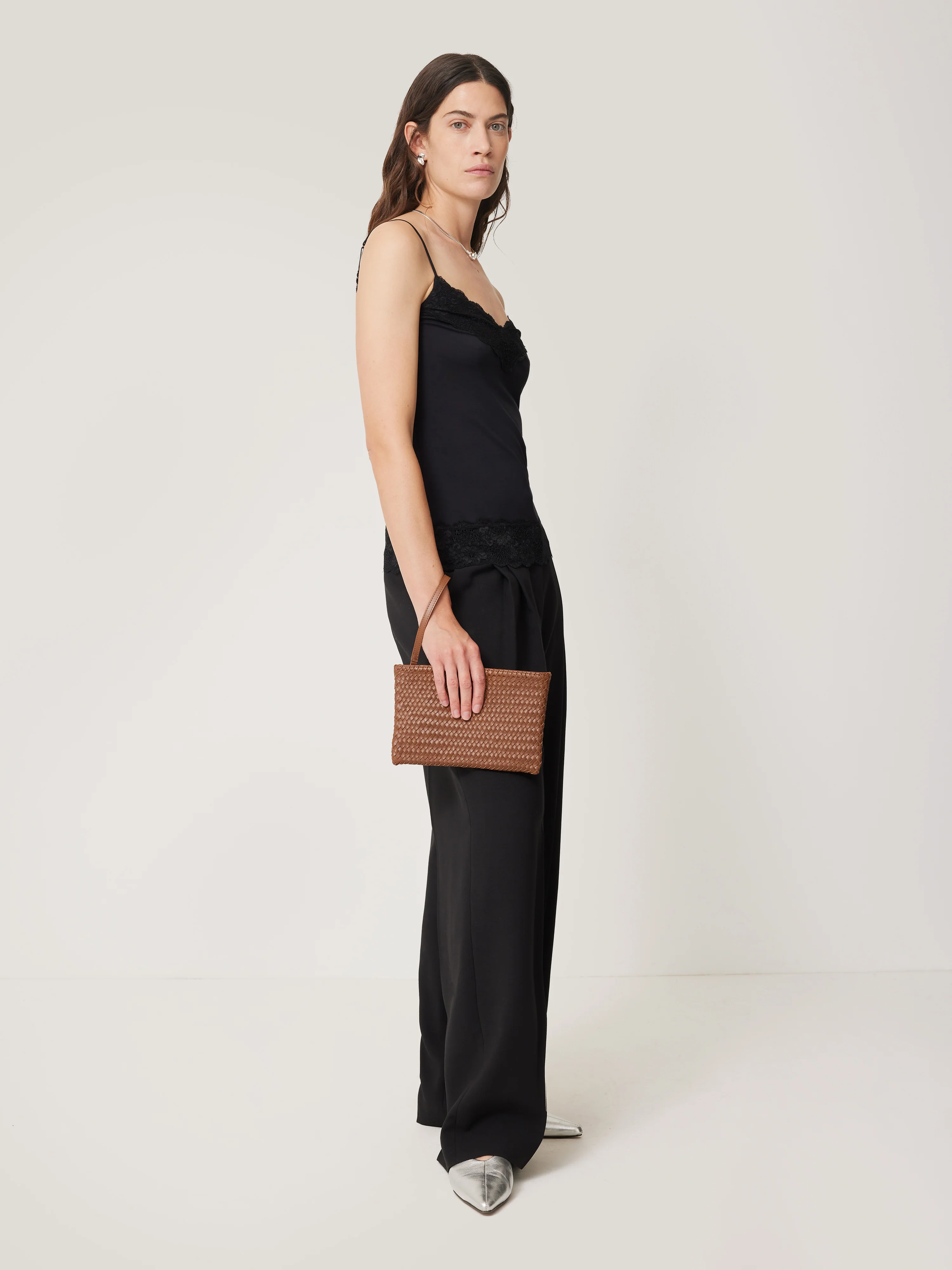 Woven Leather Pouch | Tan - Image 6