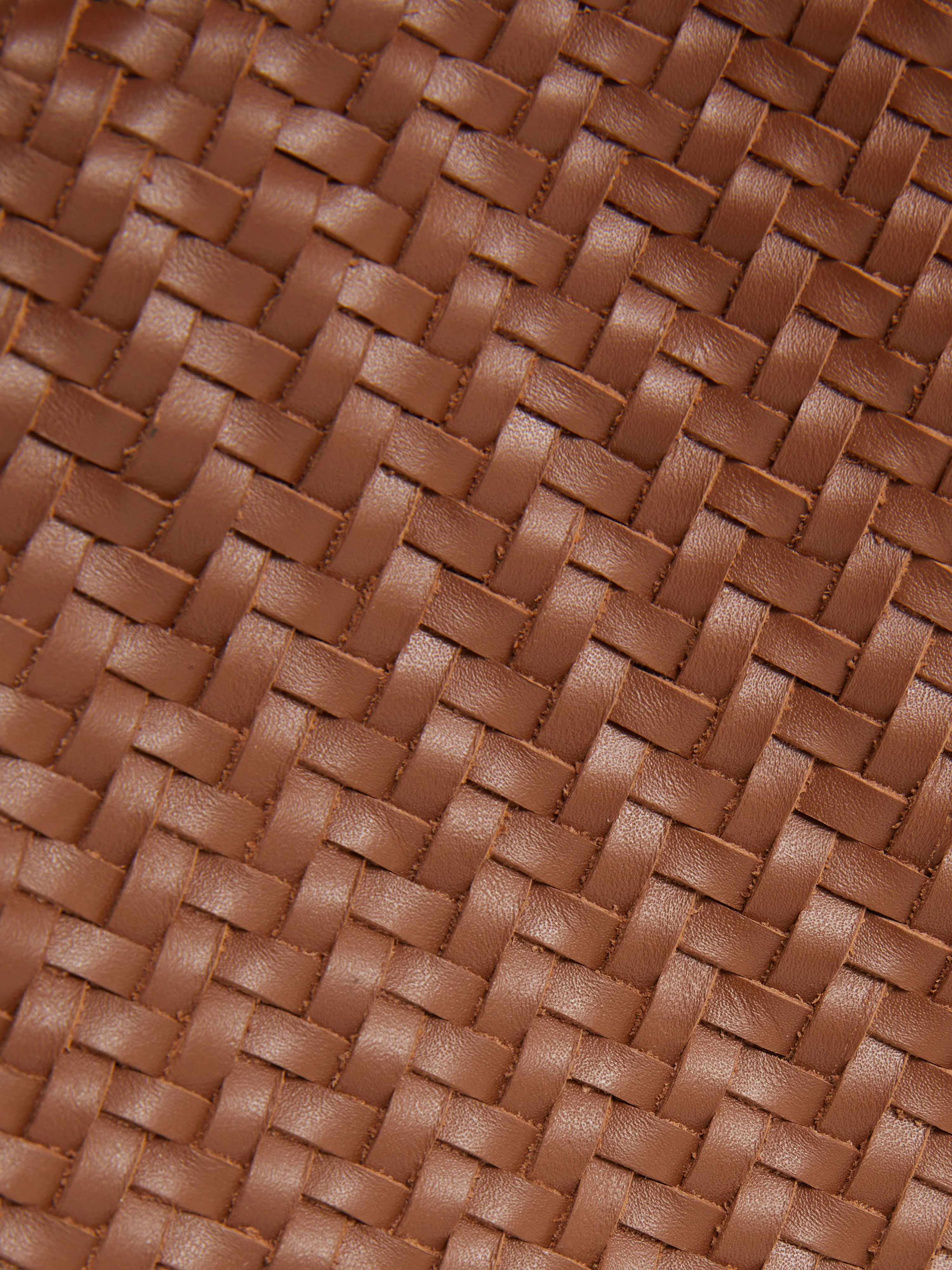 Woven Leather Pouch | Tan - Image 7